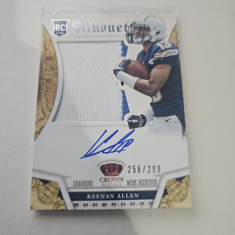 2013 Panini Crown Royale – Keenan Allen #217 Silhouettes Autographs /299 Mem Au
