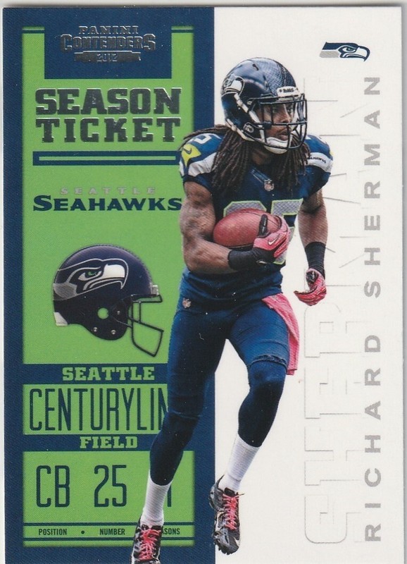 2012 Contenders RICHARD SHERMAN RC!!! Stanford Seahawks