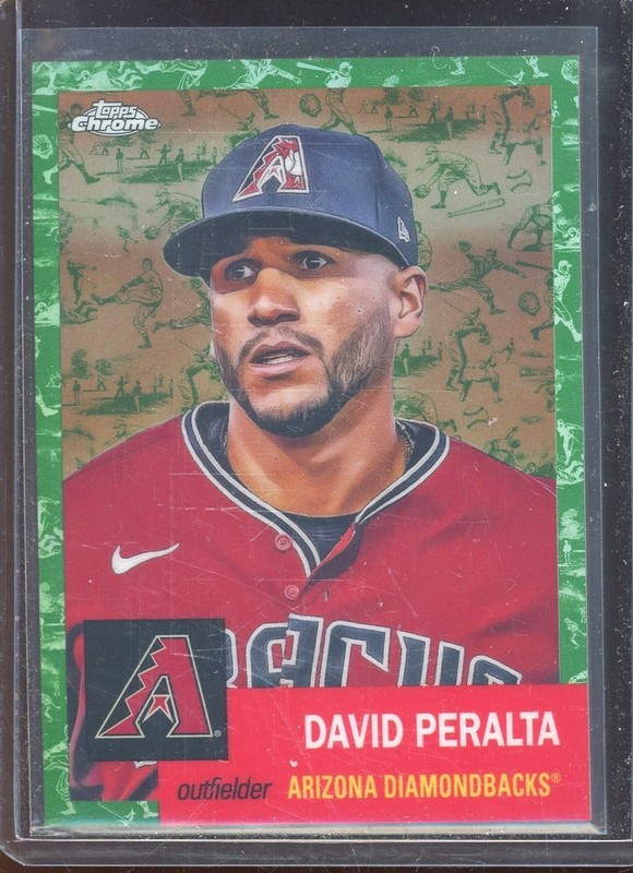 David Peralta 2022 Topps Chrome Platinum Toile White/Green Refractor #119 91/99
