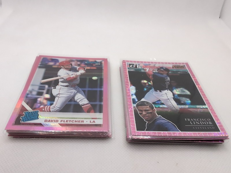 2019 donruss baseball complete your holo pink set + inserts (pink fireworks) PYC