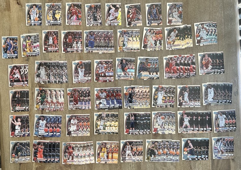 Lot of 138 1st Bowman 2024-25 Bowman Chrome University Basketball Cards