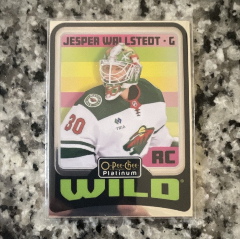 2024-25 O-Pee-Chee Platinum Retro Rookie R69 Jesper Wallstedt Wild NHL