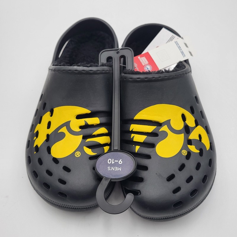 Iowa Hawkeyes Sherpa Lined Clogs with Strap FOCO Mens Medium 9-10 Womens 11-12 gallery