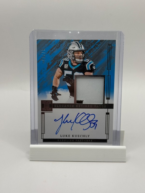 2024 Panini Impeccable Luke Kuechly Panthers Elegance Patch Auto /75 HOF