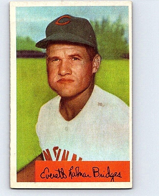 1954 BOWMAN BASEBALL #156 ROCKY BRIDGES MID GRADE TH