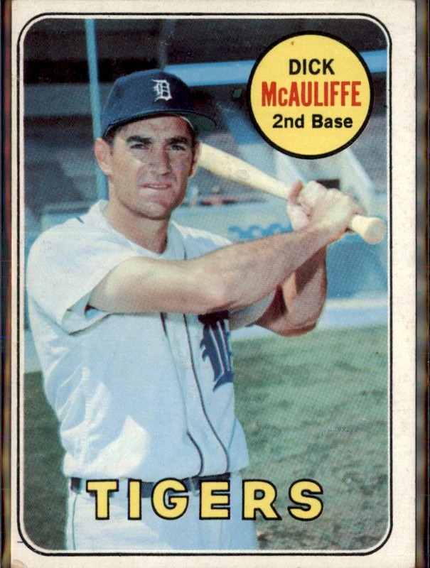 1969 Topps #305 Dick McAuliffe – ( pk3 )