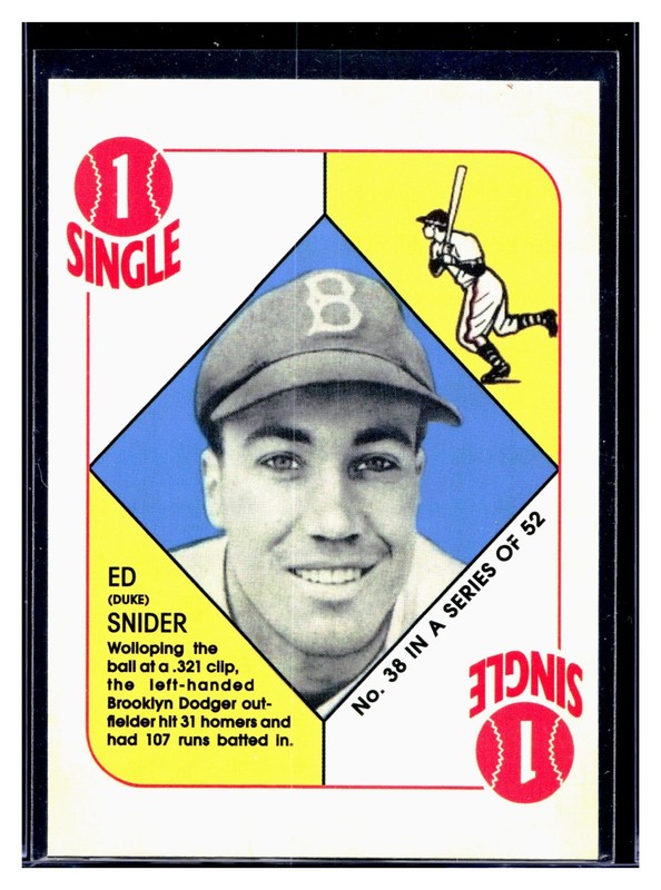 2019 Topps #ICR-40 Duke Snider Iconic Card Reprints Dodgers SP Insert Parallel