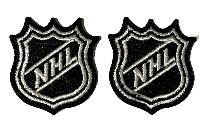 (2) NHL LOGO – NATIONAL HOCKEY LEAGUE – Embroidered Iron-On Patches
