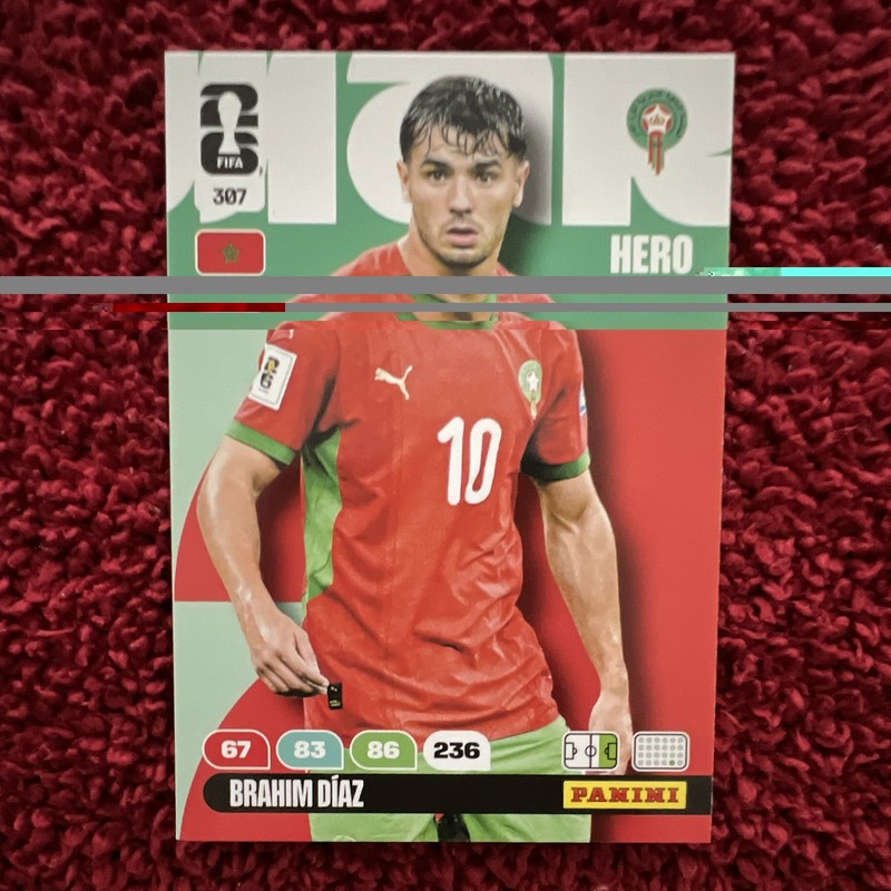 Panini Brahim Díaz Morocco FIFA World Cup 2026 Adrenalyn XL Hero Card #307 gallery